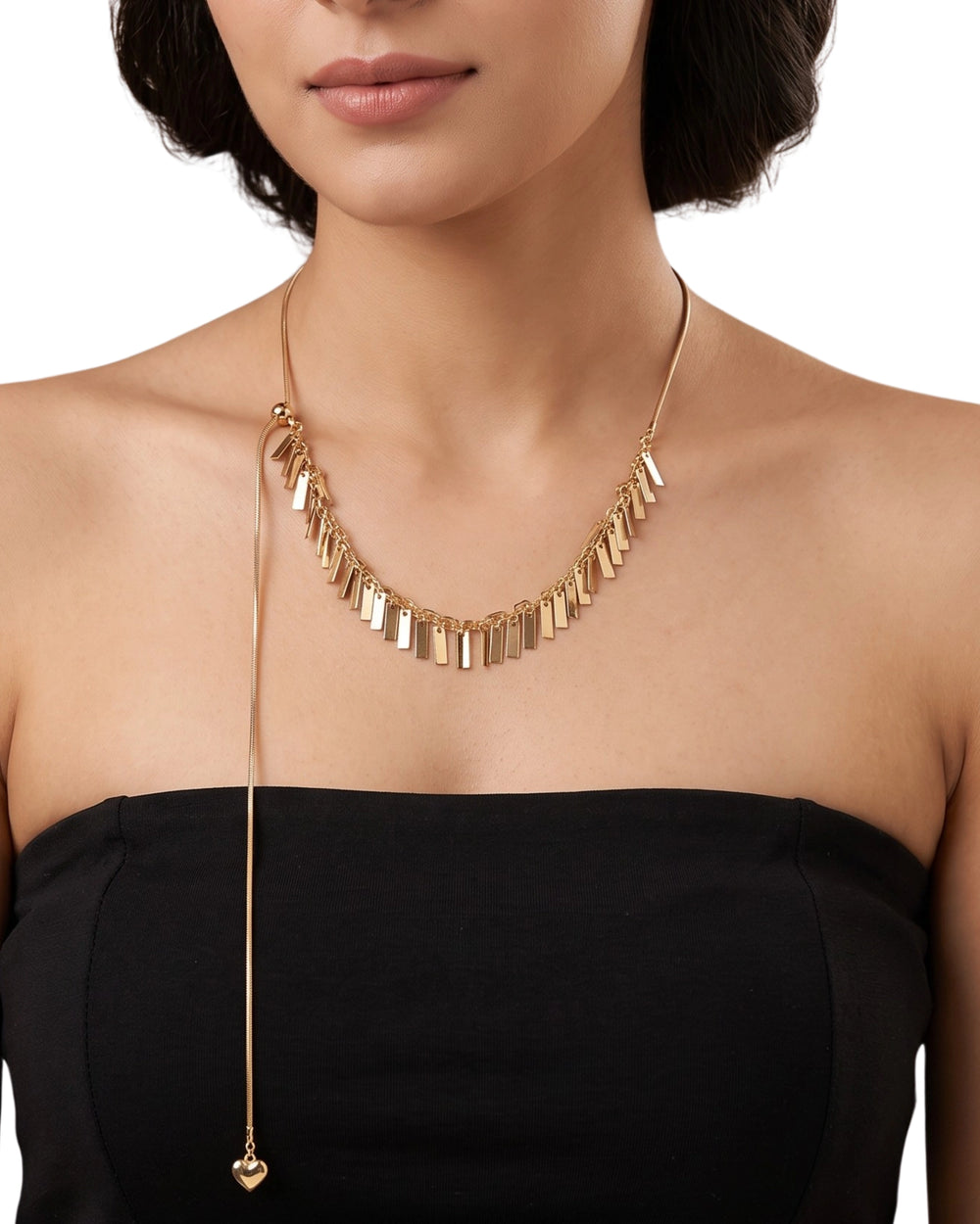 Cascading Bar Lariat Necklace