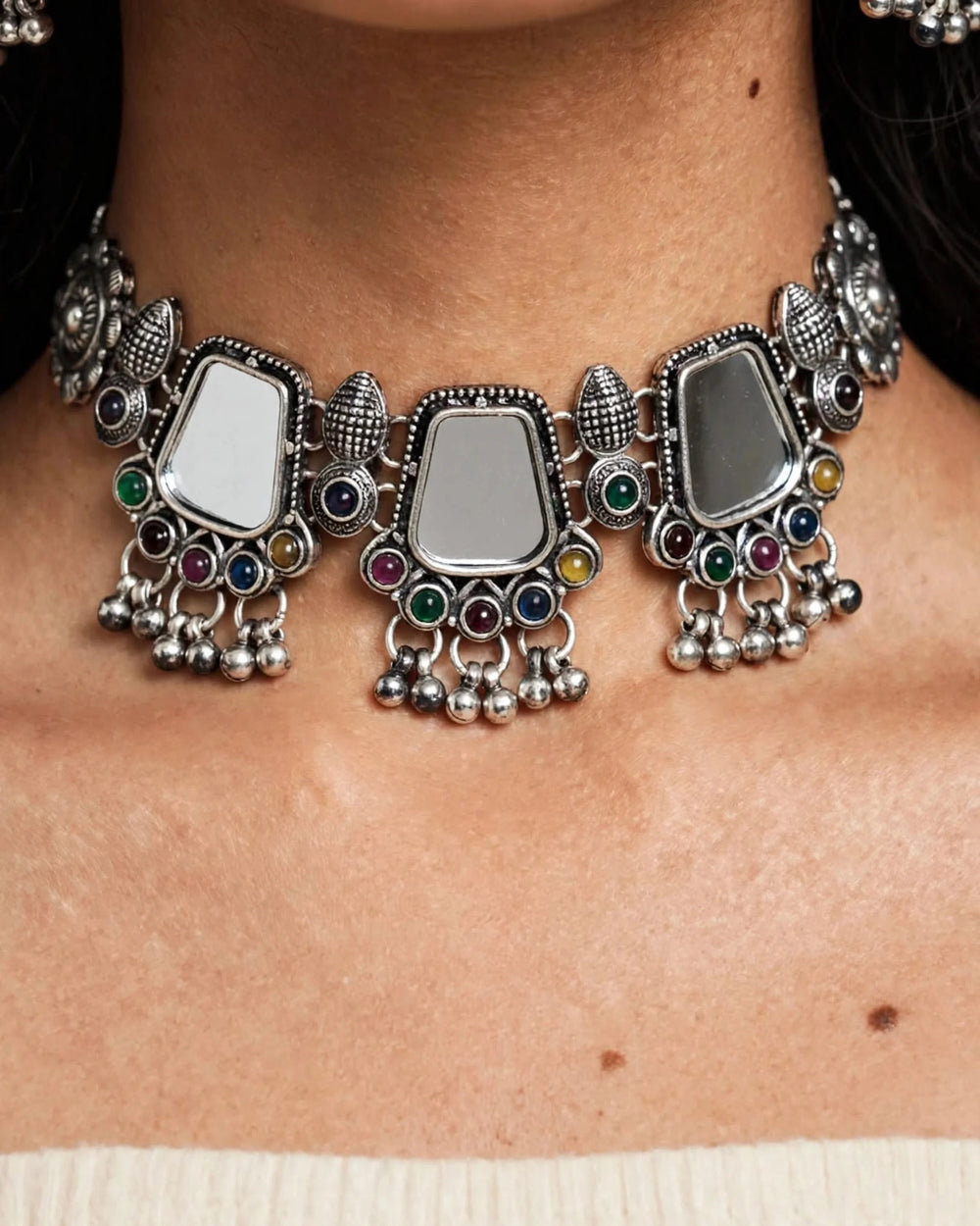 Ghoomar Tribal Oxidized Set