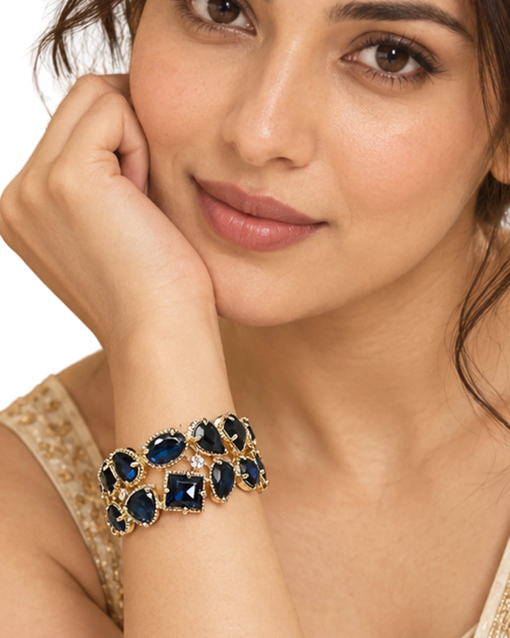 The Royal Midnight Sapphire Cuff