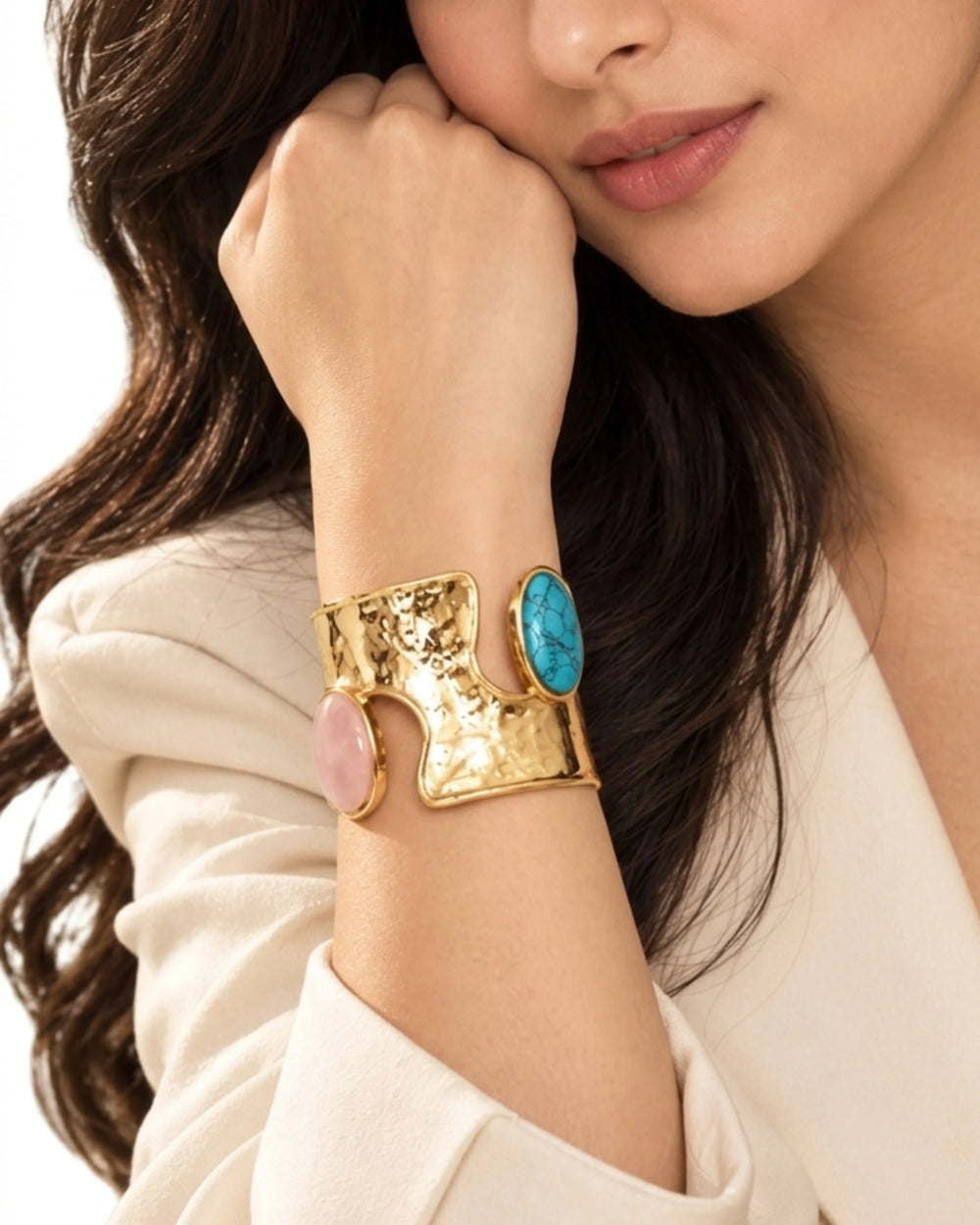 Solstice Horizon Hammered Cuff