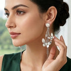 Silver Butterfly Danglers
