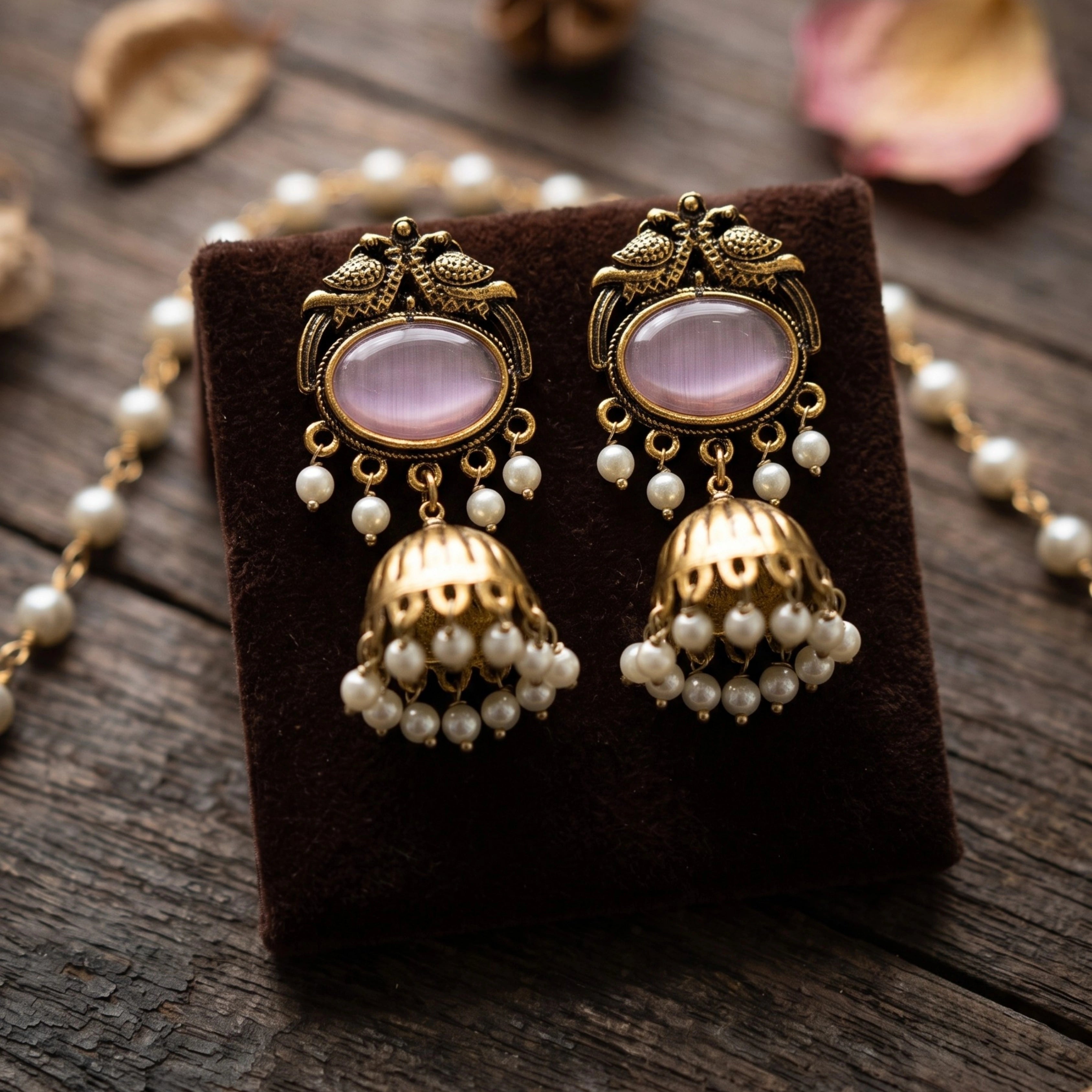 Rosaline Antique Jhumkas