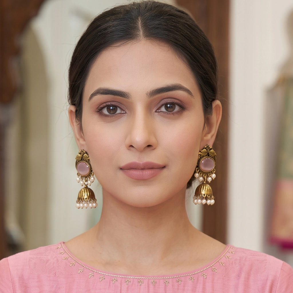 Rosaline Antique Jhumkas