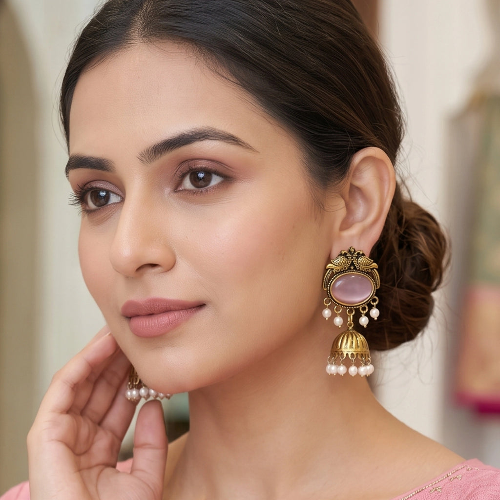 Rosaline Antique Jhumkas