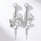 Silver Butterfly Danglers