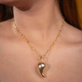UNIQUE ABSTRACT DROP NECKLACE