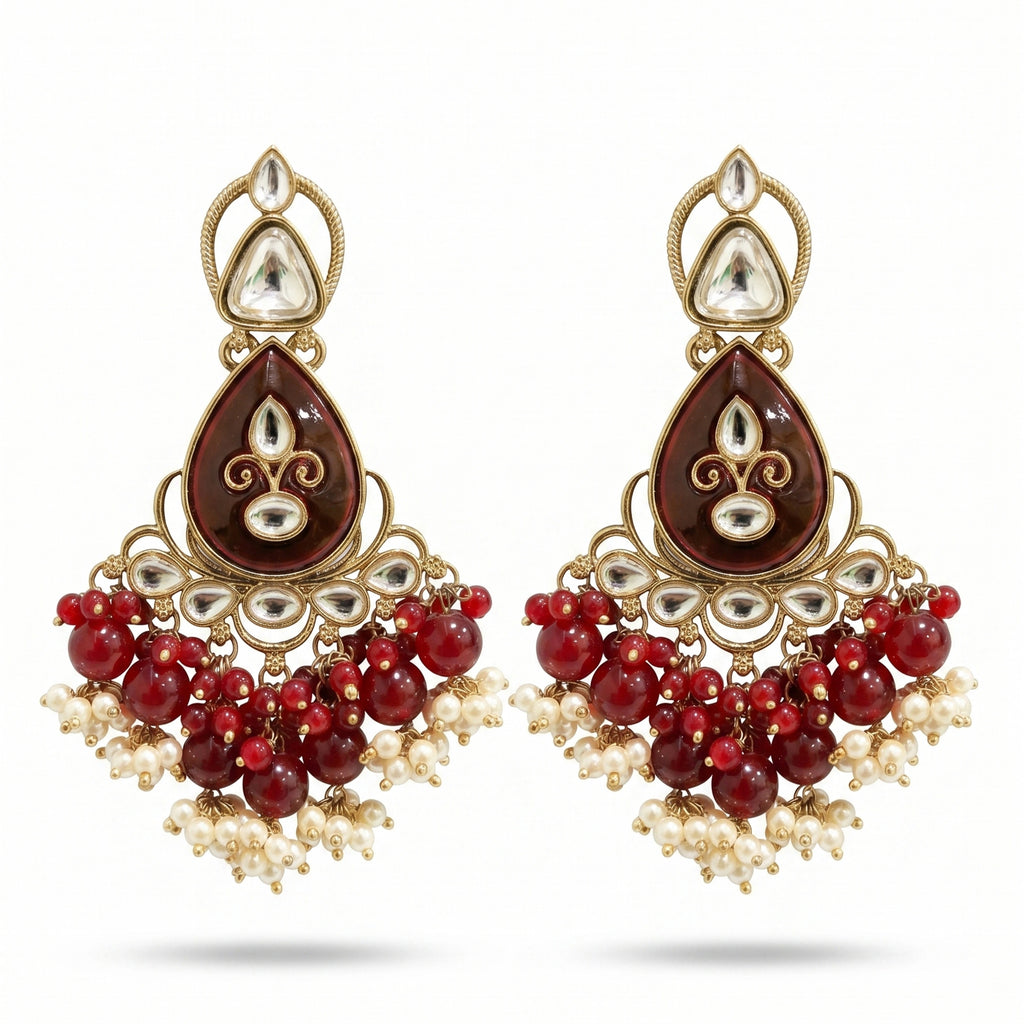 Rubby Ethnic Danglers