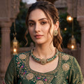 Emerald Royale Meenakari Choker Set