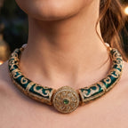 Emerald Royale Meenakari Choker Set