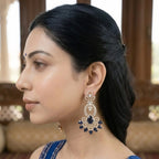Neel Pushpa Leaf Dangles