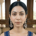 Neel Pushpa Leaf Dangles