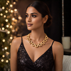 Oval Link Gold Necklace