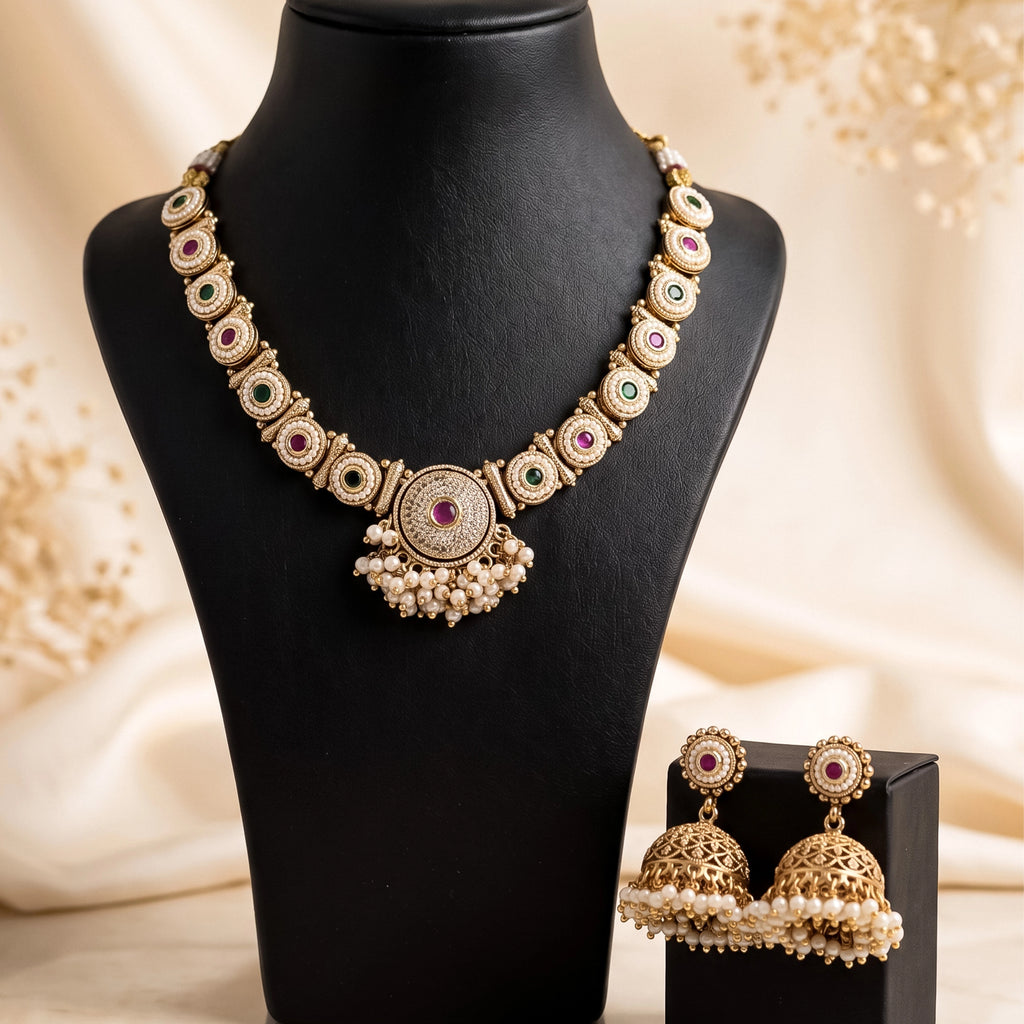 Aarunya Hertiage Set with Maang Tikka