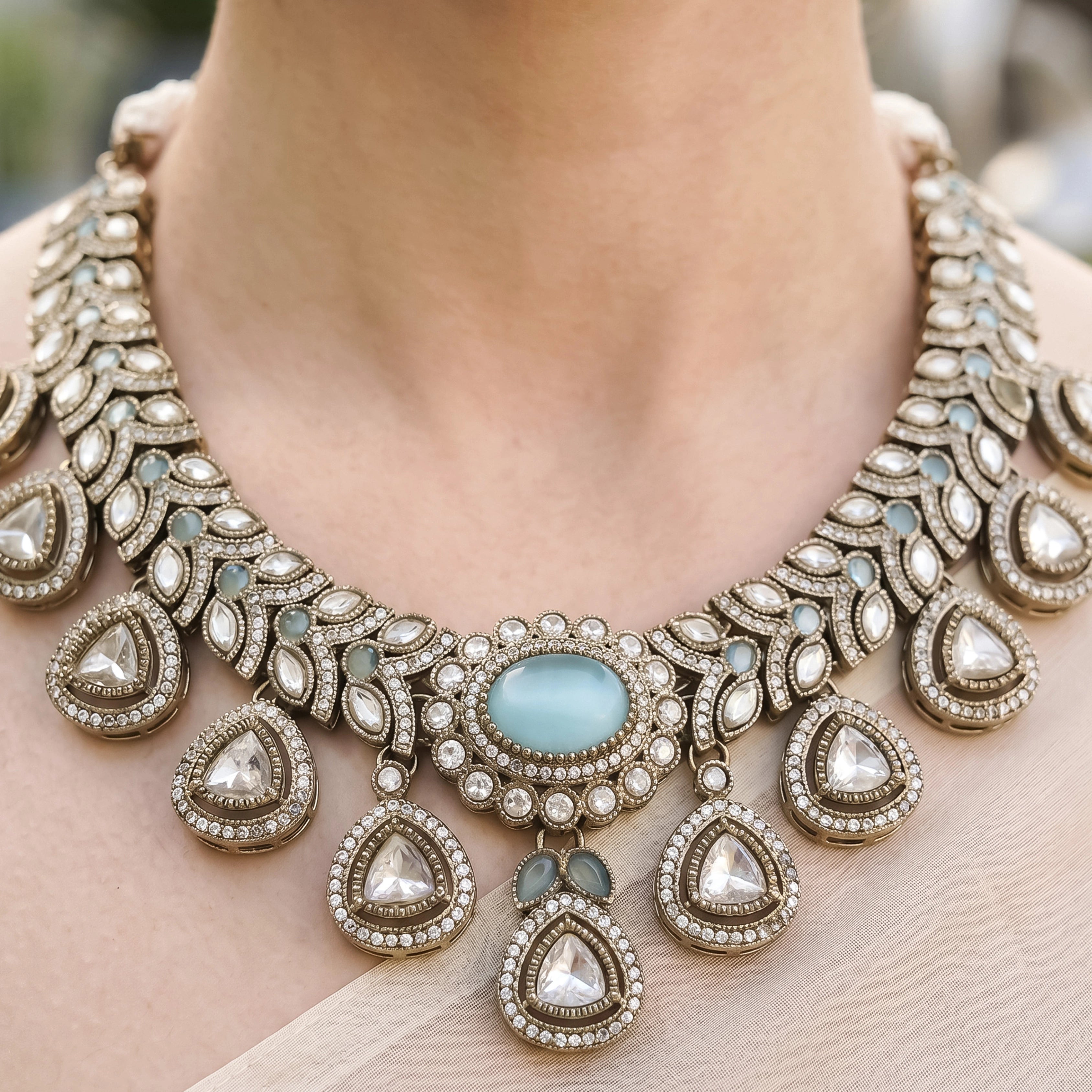 Moonlit Aqua Jewellery Set