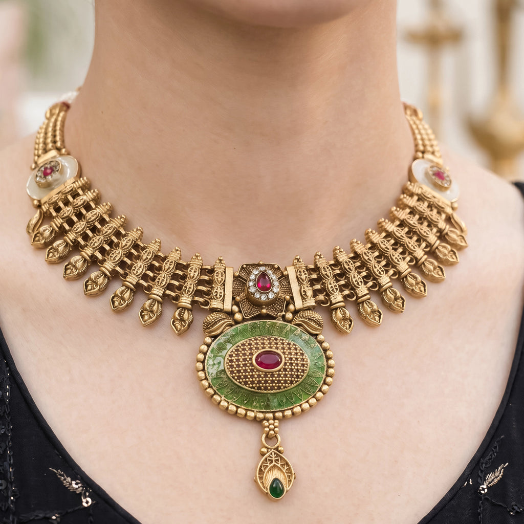 Meherza Royal Antique Choker Set