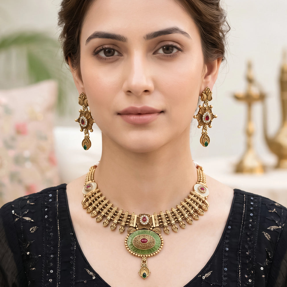 Meherza Royal Antique Choker Set