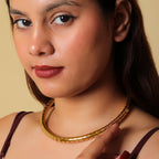 Spiral Bold Gold Necklace