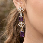 Royal Amethyst Blossom Necklace Set