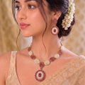 Ruby Pearl Royale Necklace Set