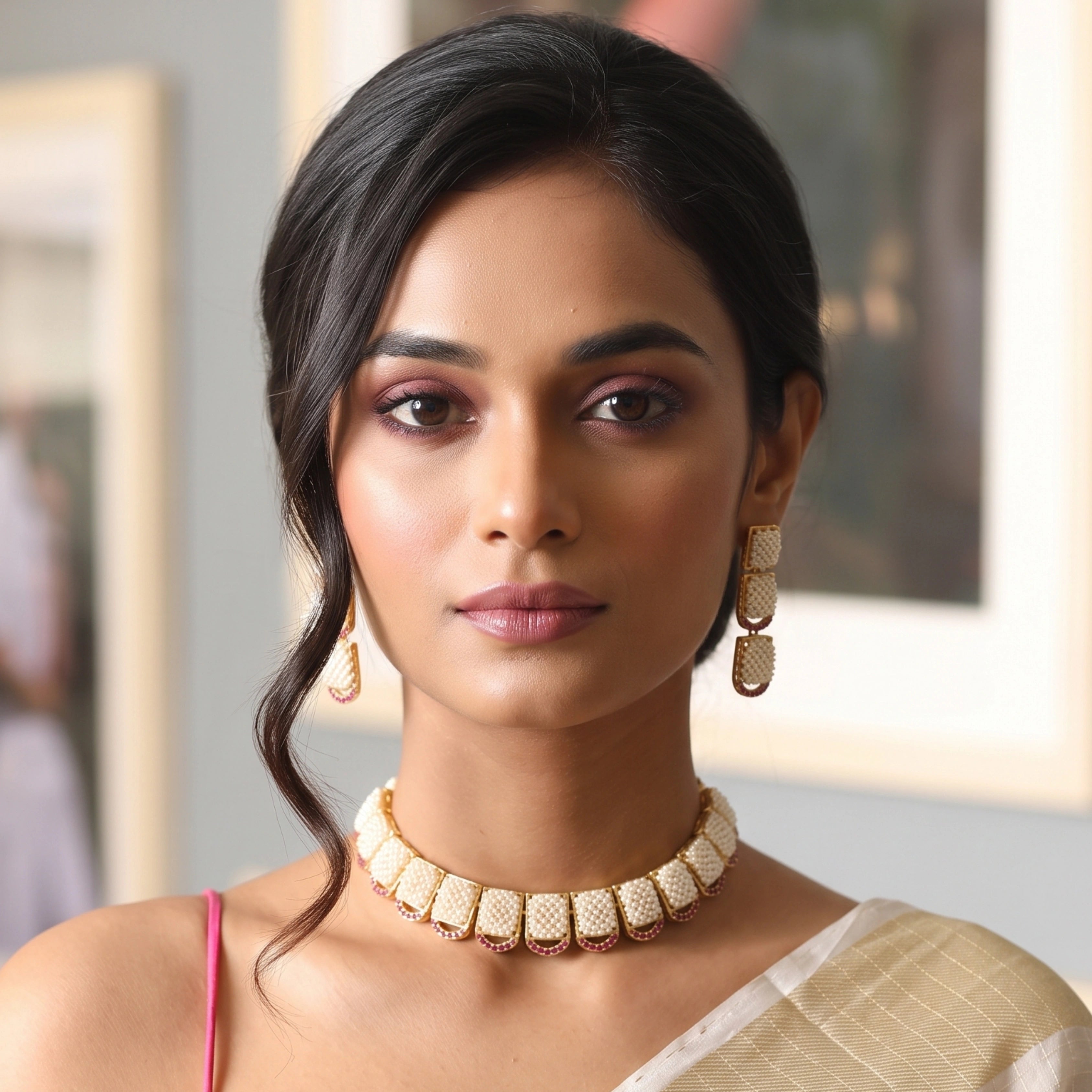 Ivory Royale Pearl Choker Set