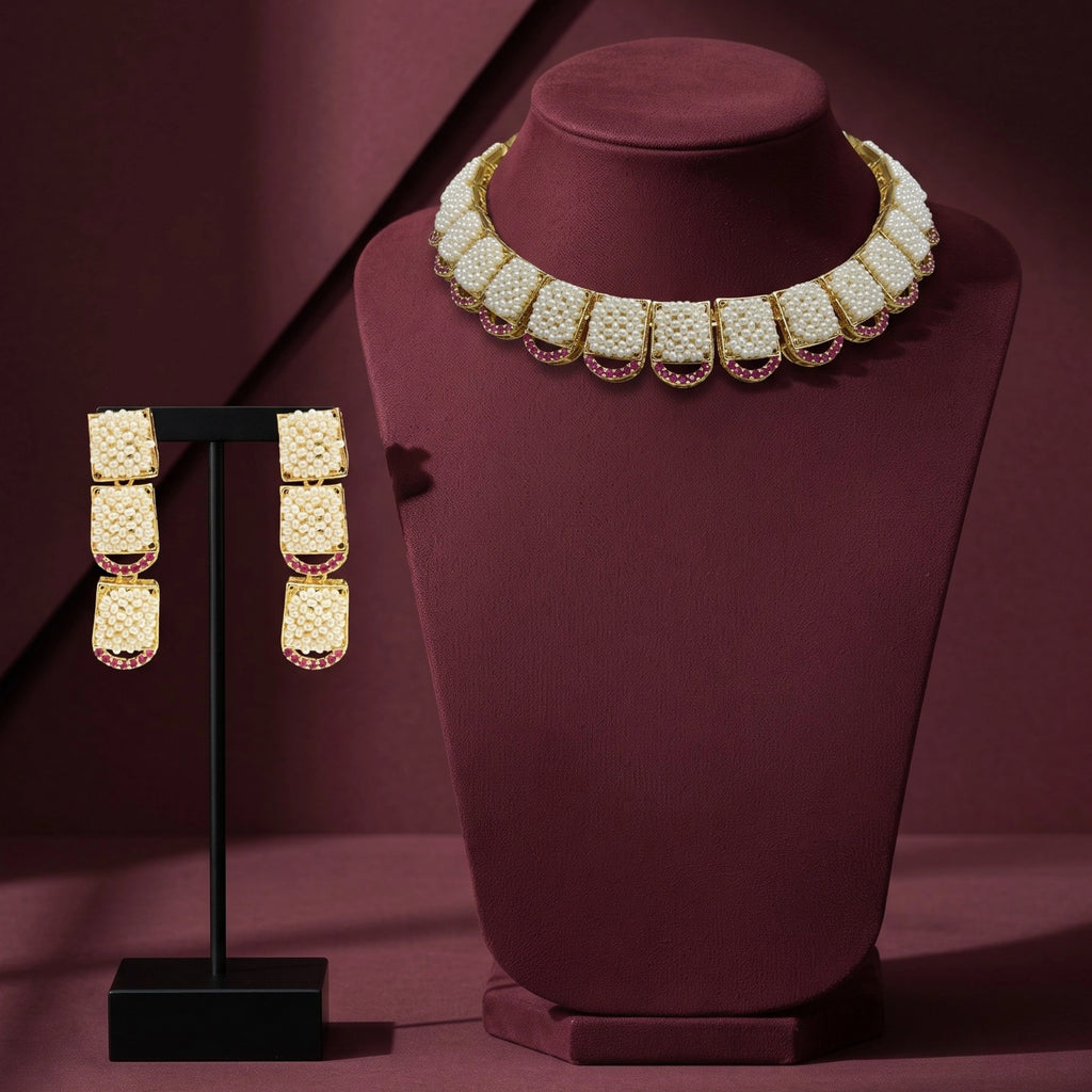 Ivory Royale Pearl Choker Set
