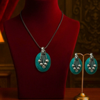 Azure Elegance Pendant Set