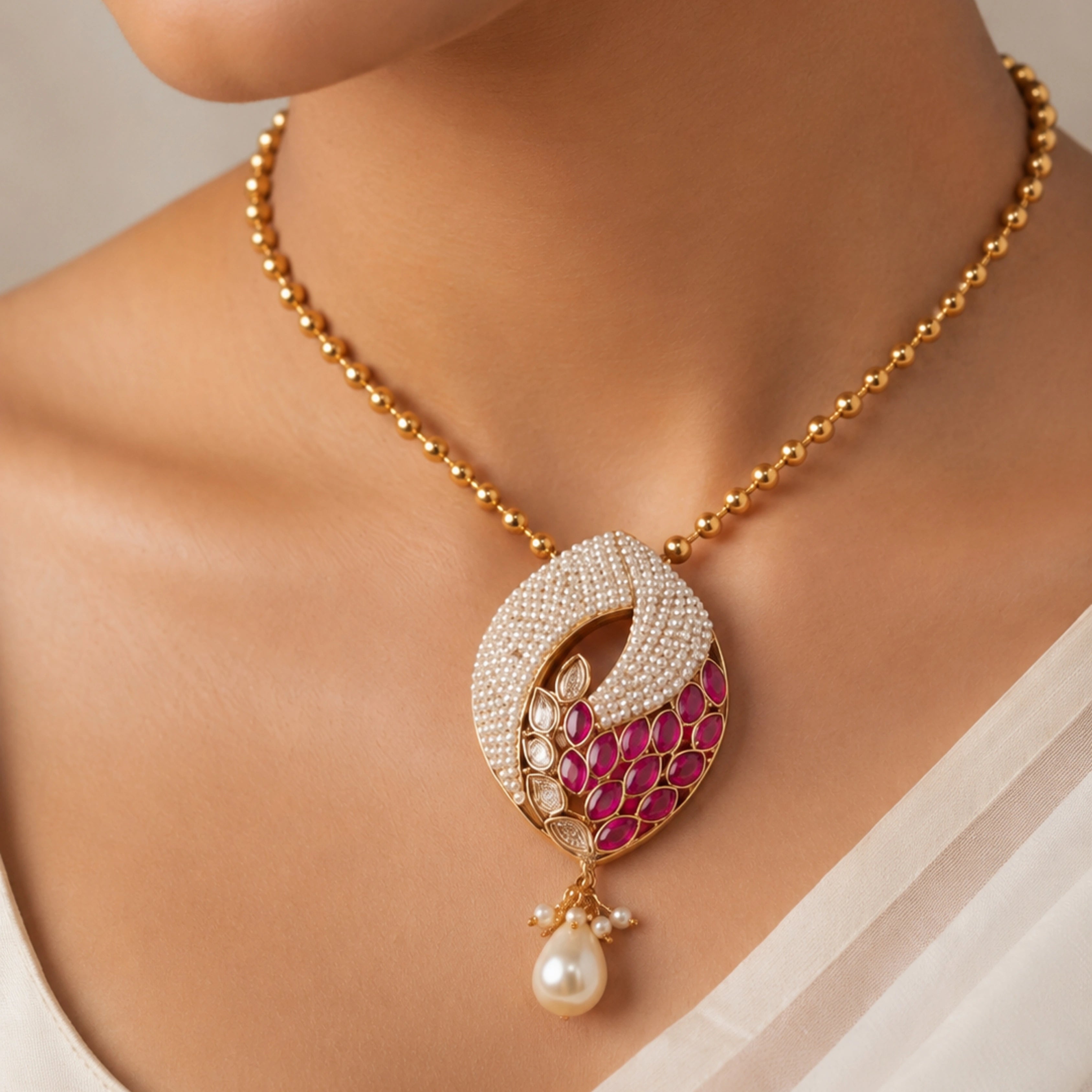 Royal Amethyst Pearl Bloom Set
