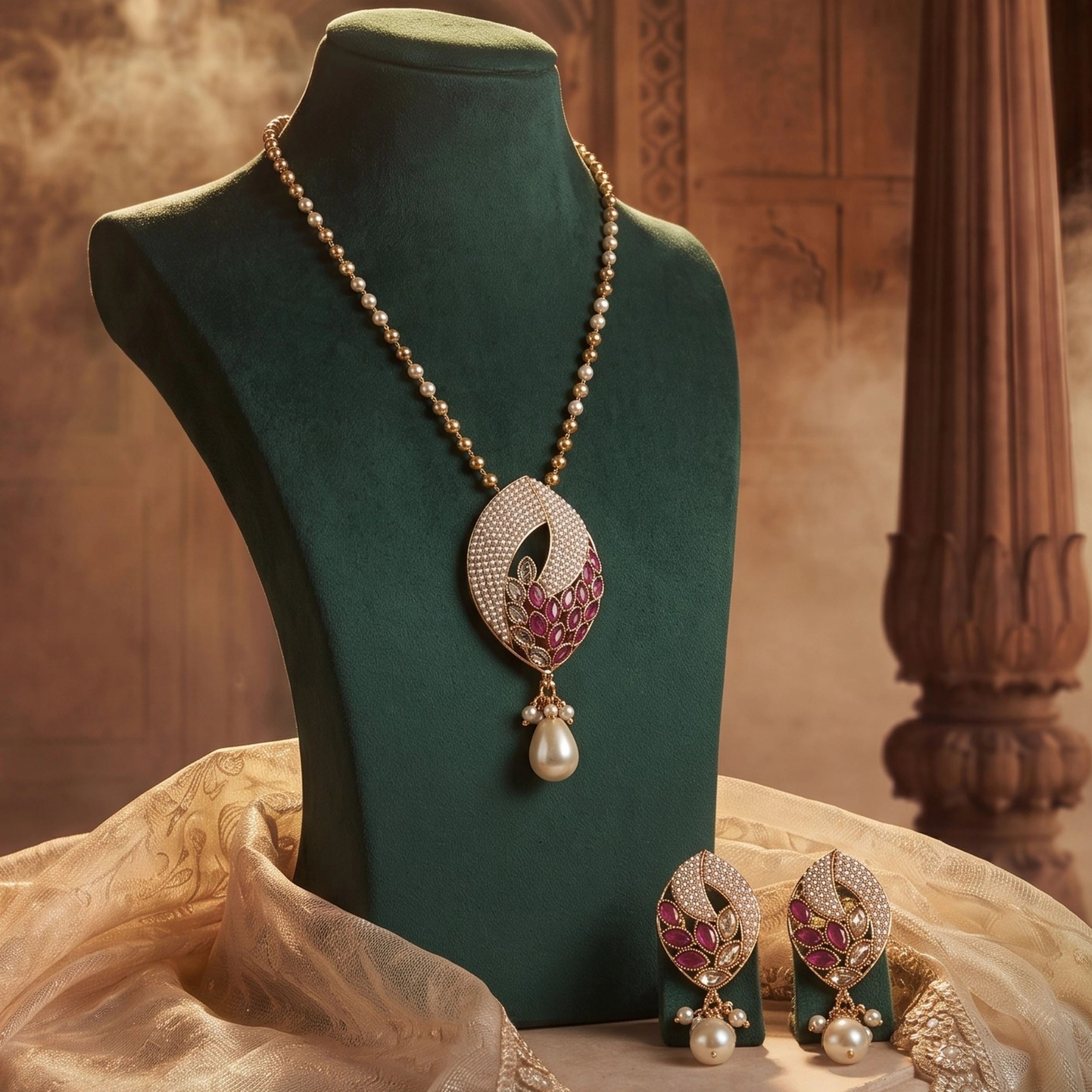 Royal Amethyst Pearl Bloom Set