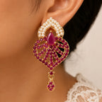 Ruby Pearl Radiance Necklace Set