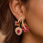 Ruby Blossom Grace Pendant Set