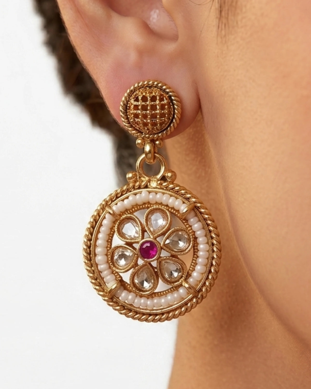 Aadhya Heritage Kundan Necklace