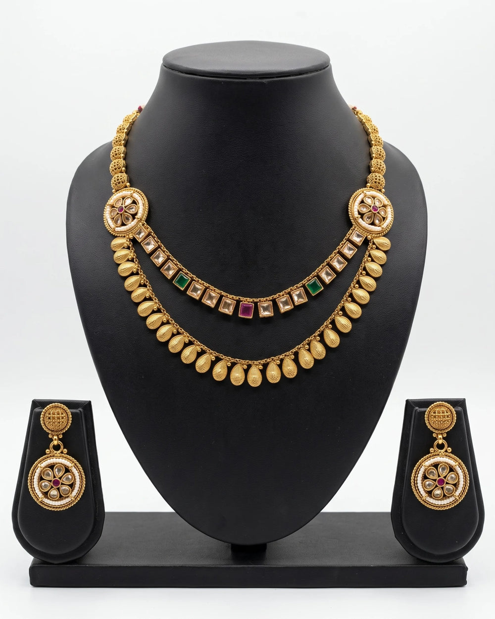 Aadhya Heritage Kundan Necklace
