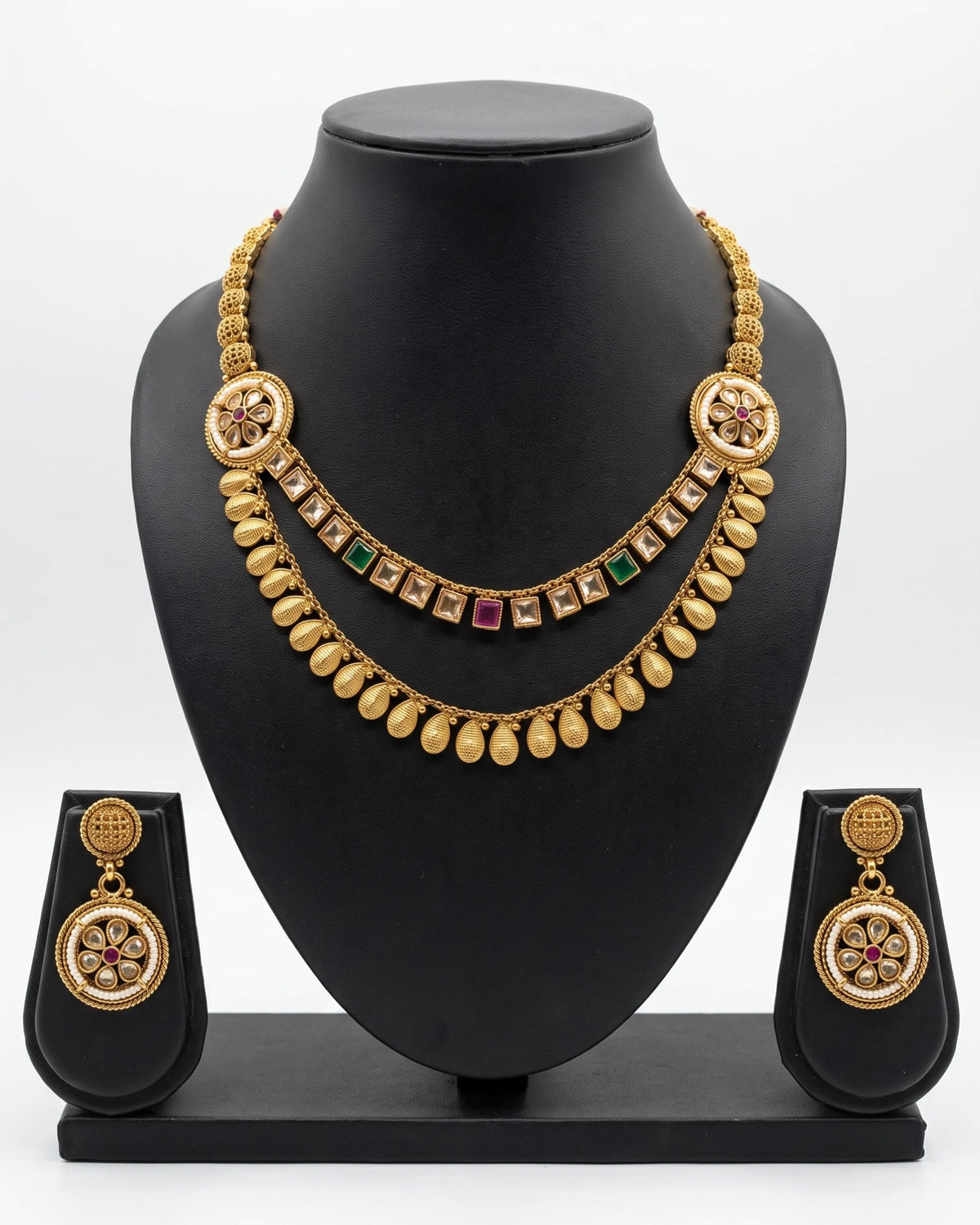 Aadhya Heritage Kundan Necklace