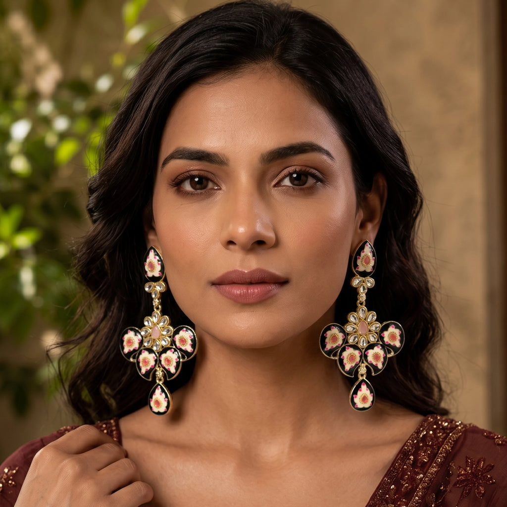 Noir Pushpa Chandrika Earrings
