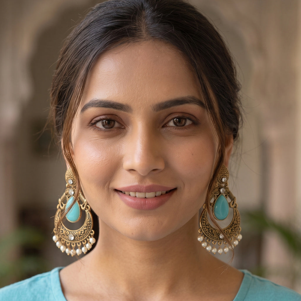 Meher Aqua Royale Earrings