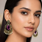 Rajsi Amethyst Chandrika Earrings