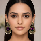 Rajsi Amethyst Chandrika Earrings