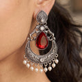 Crimson Noor Chandbali