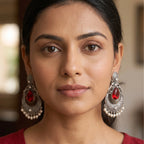 Crimson Noor Chandbali
