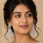 Crystal Royale Chandbali Earrings