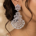 Crystal Royale Chandbali Earrings