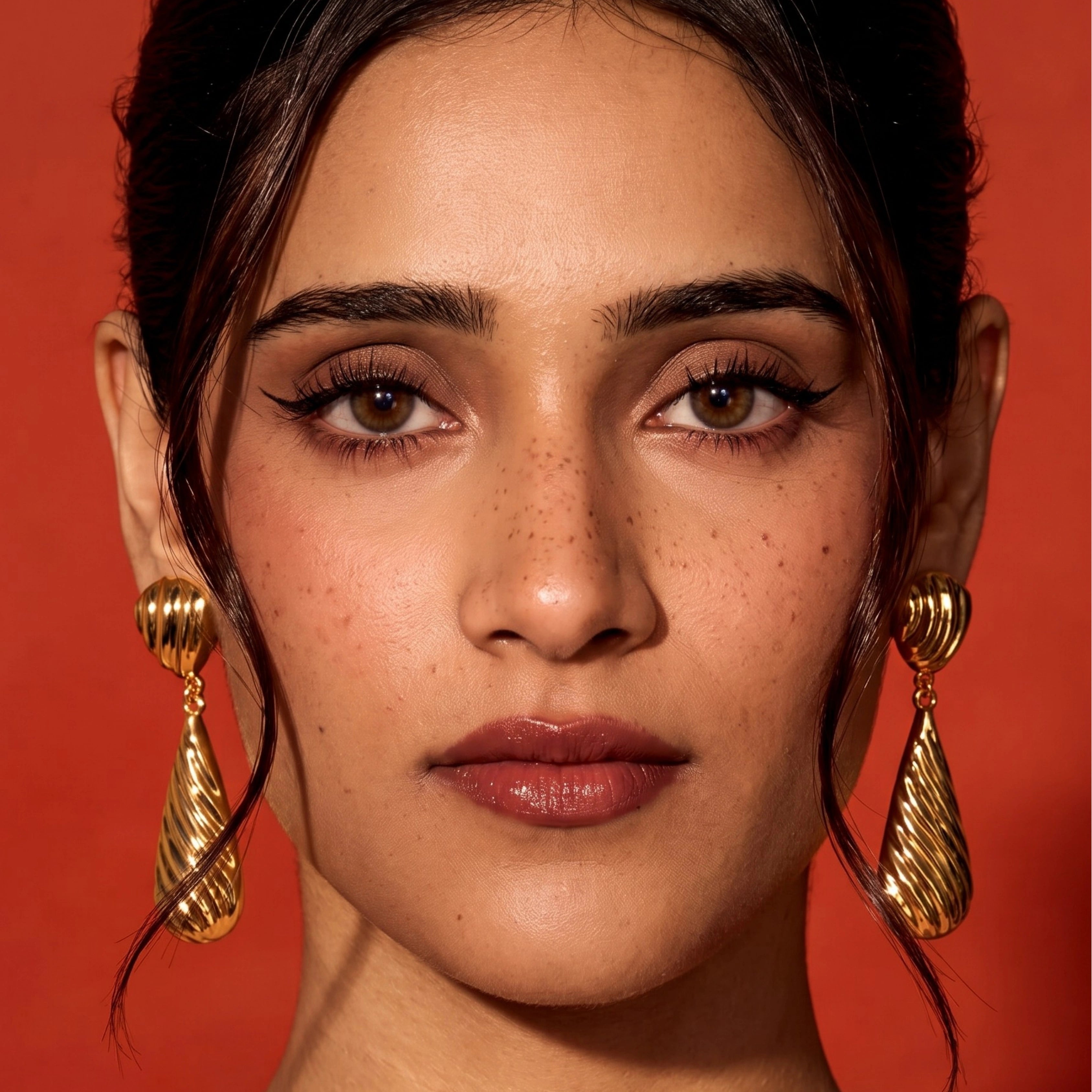 Golden Ripple Luxe Earrings