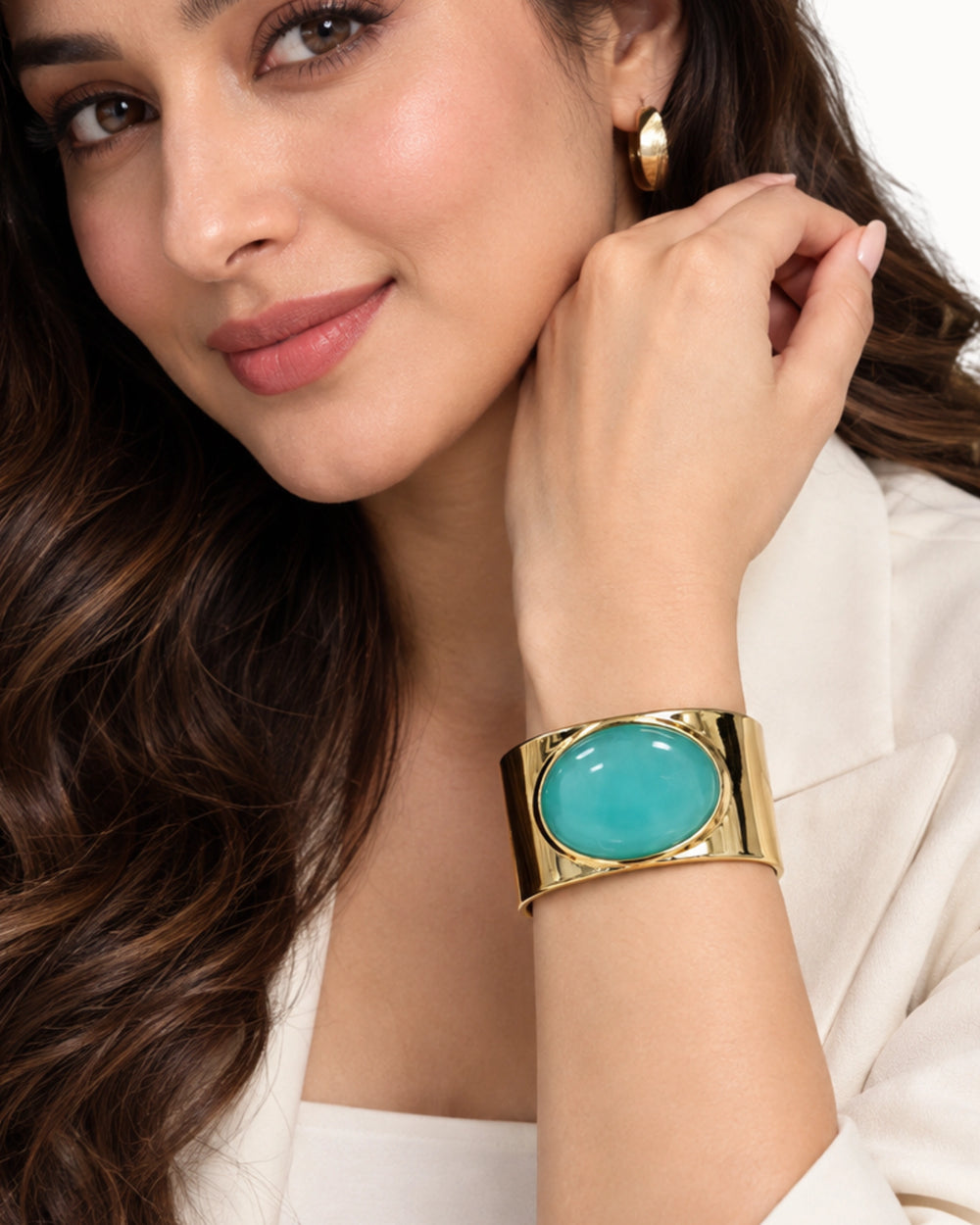 Turquoise Solstice Statement Bangle