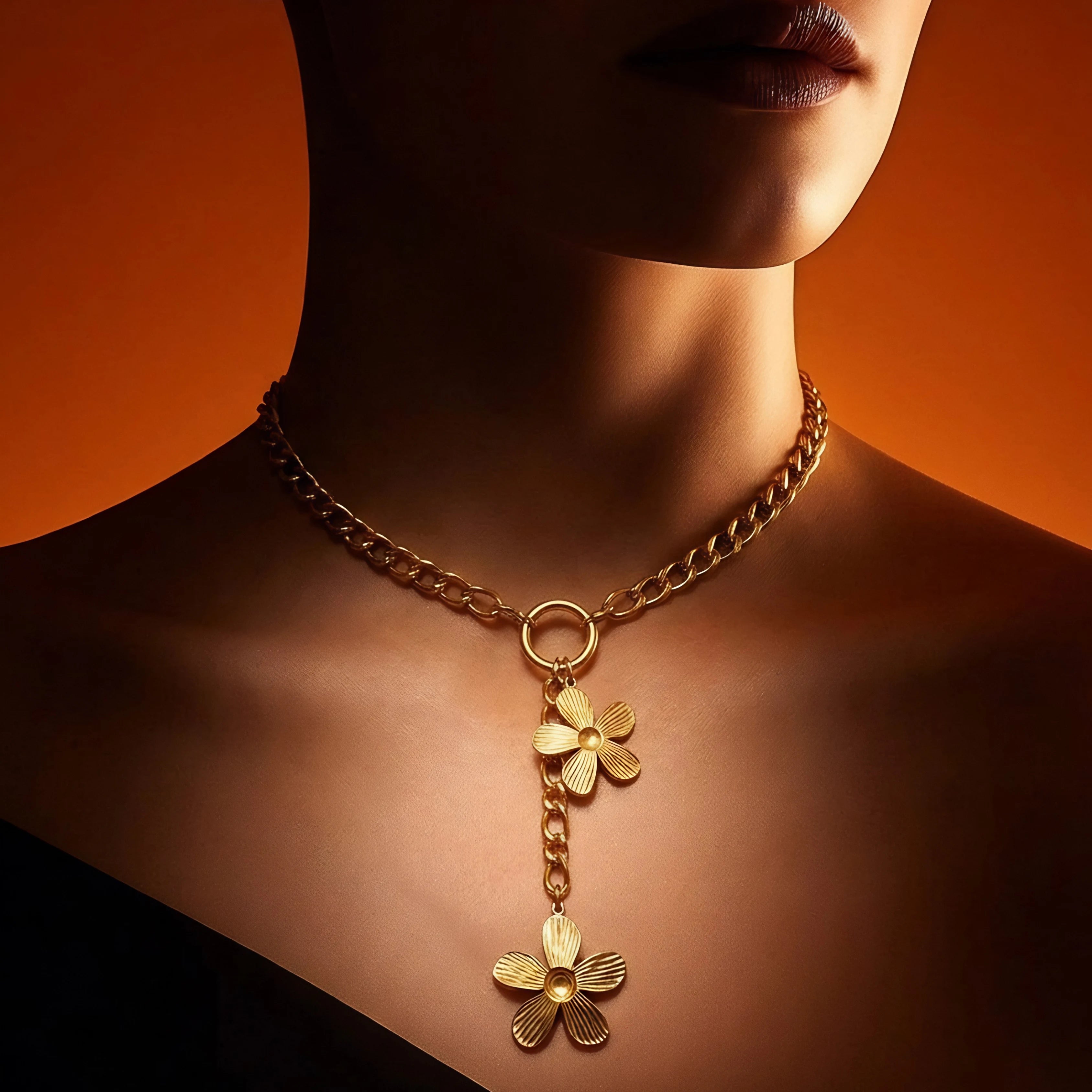 Golden Bloom Pendant