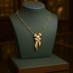 Pearl Bow Elegance Pendant