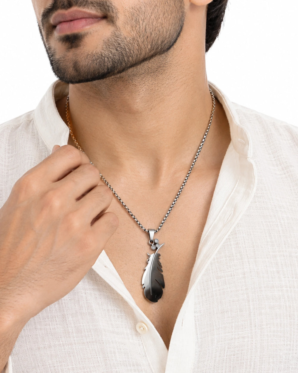 The Midnight Feather Necklace