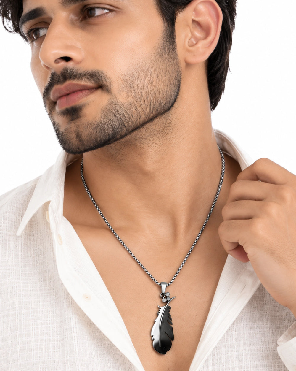 The Midnight Feather Necklace