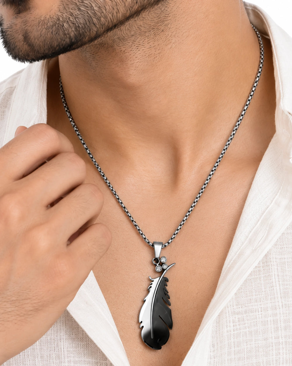 The Midnight Feather Necklace