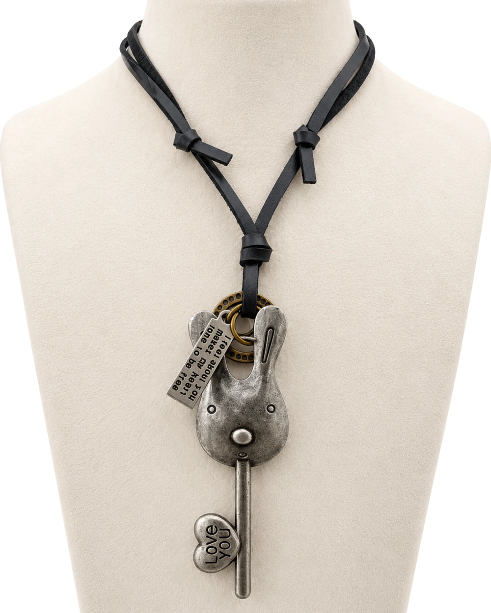 The Maverick Key & Coin Leather Pendant