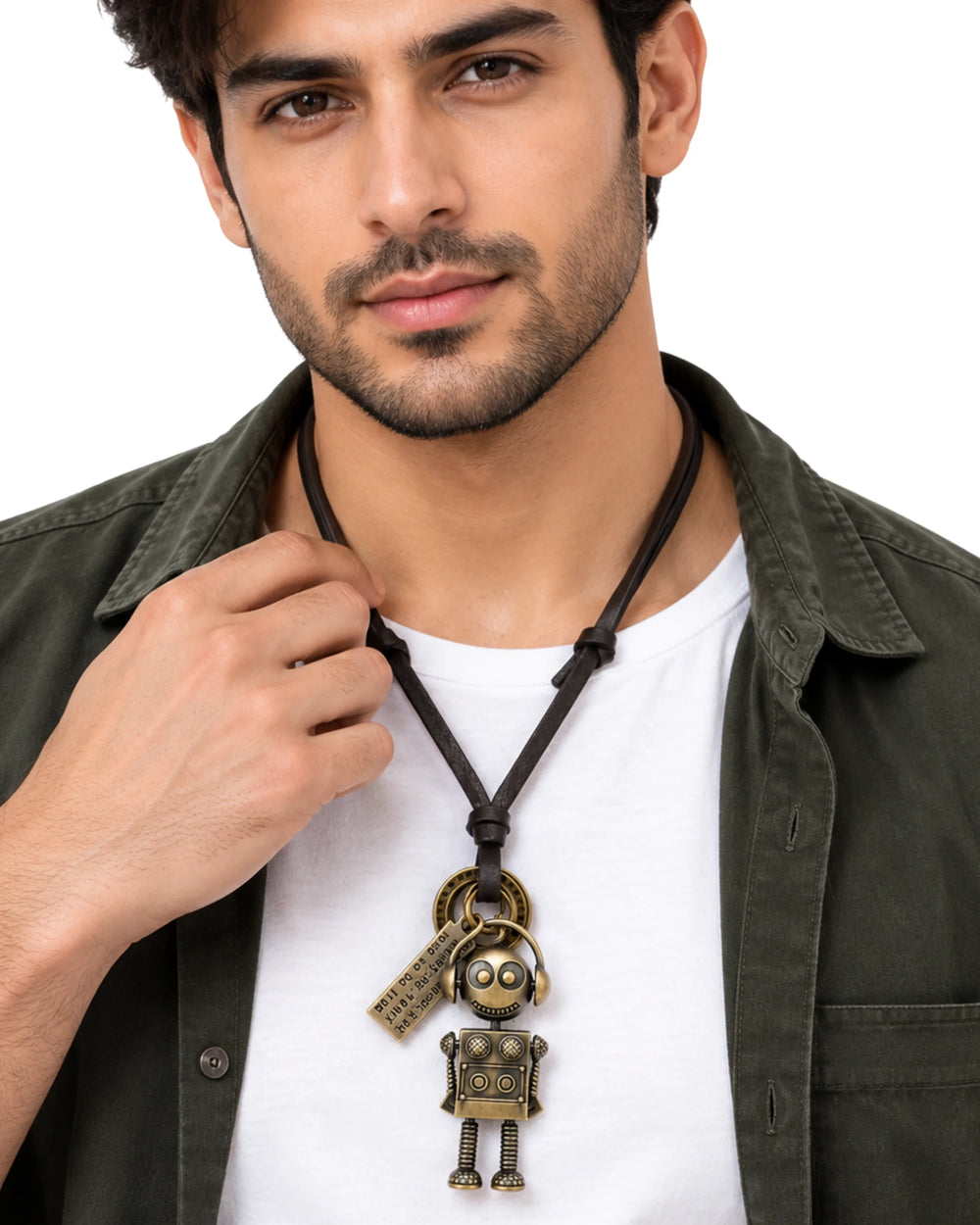 Sonic Automaton Antique Brass Necklace